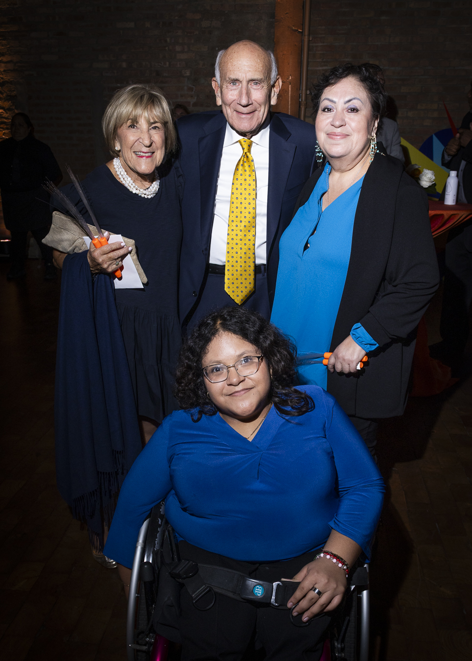 Carol and Peter Goldman, Yaretzi and Miriam Alonso